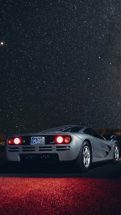 McLaren F1 Astronomy, car, galaxy, night, esports, stars, supercar, mobile wallpaper, android wallpaper, iPhone wallpaper, phone wallpaper