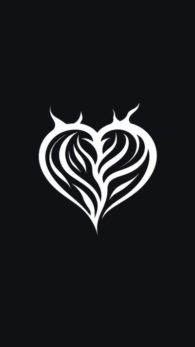 heart,tree,love,black and white,minimalism