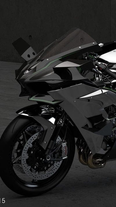 Kawasaki Ninja H2r Modified, kawasaki ninja h2r, modified, sports bike, silver bike, mobile wallpaper, android wallpaper, iPhone wallpaper, phone wallpaper