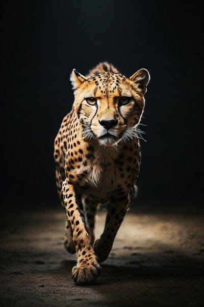 cheetah,animal,predator,darkness,spots,stripes