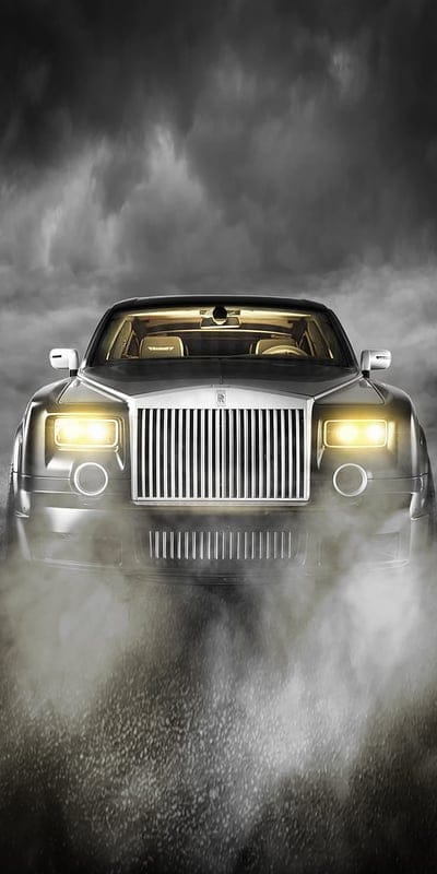 RollsRoyce Stormy, black, car, dark, gold, nice, rolls royce, sick, stormy, mobile wallpaper, android wallpaper, iPhone wallpaper, phone wallpaper