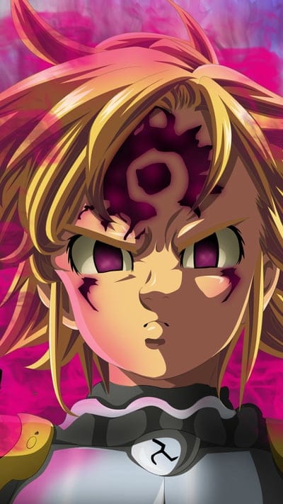 Seven Deadly Sins, Meliodas, Elizabeth, anime, manga, black and white, iconic, Dragon Sin, bond, protective, fantasy, hero, emotional, fan art, characters, dramatic, cursed, fate, love, power