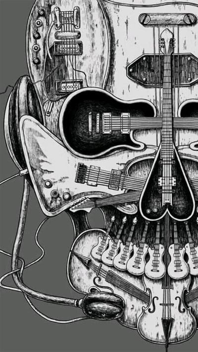 Skull guitar