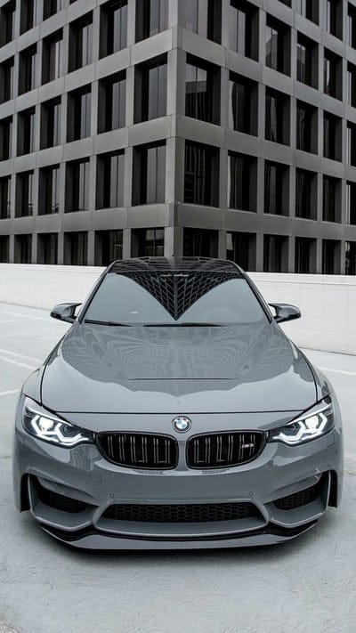 BMW M3, car, f80, front view, gray, m power, sedan, tuning, vehicle, mobile wallpaper, android wallpaper, iPhone wallpaper, phone wallpaper