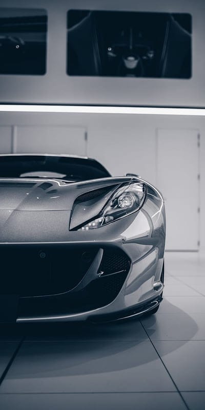 sports car, car, gray, front view, mobile wallpaper, android wallpaper, iPhone wallpaper, phone wallpaper