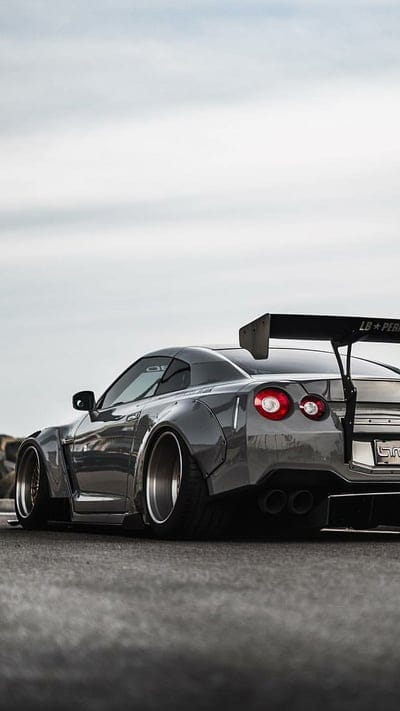 LIBERTY WALK GTR, nissan, gris, liberty walk, car, hypercar, supercar, rich, luxury, mobile wallpaper, android wallpaper, iPhone wallpaper, phone wallpaper