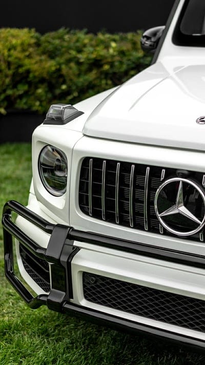 2019 G Wagon, mercedes, merc, g wagon, white, supercar, rich, car, suv, mobile wallpaper, android wallpaper, iPhone wallpaper, phone wallpaper