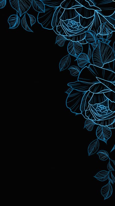 flowers,roses,blue,art,black background