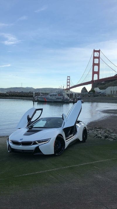 BMW i8, white, car, hypercar, supercar sports, america, new, mobile wallpaper, android wallpaper, iPhone wallpaper, phone wallpaper