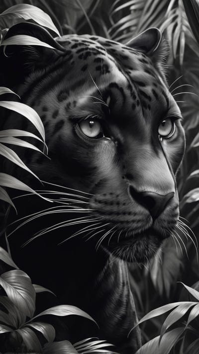 Tattoo,Tattoo Wallpaper,Wallpaper,AI Art,Ai Wallpaper,Desktop Wallpaper,Artwork,Black,White,Black and White,Aesthetic,Panther,Black Panther