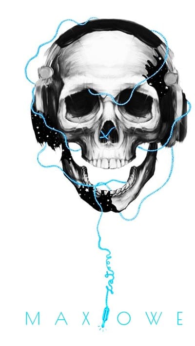 MAXPOWER, music, skull