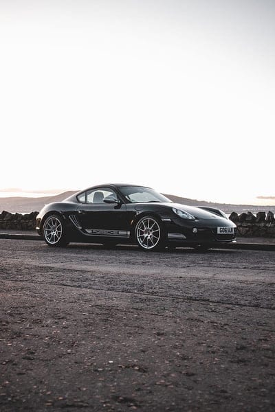 porsche cayman 987 r, porsche, car, sports car, black, side view, mobile wallpaper, android wallpaper, iPhone wallpaper, phone wallpaper