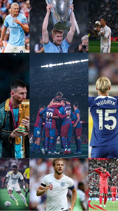 collage,football players,teams,victory,cup