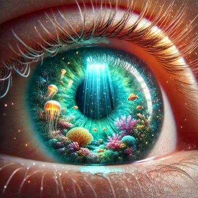 Cool,Beautiful,Colorful,Art,Serene,Ocean,Flowers,Jellyfish,Light,Fishes,Ai Art,Artist