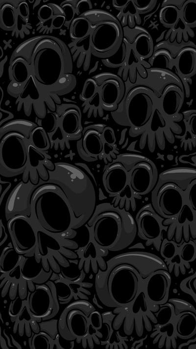 skulls,pattern,art,black