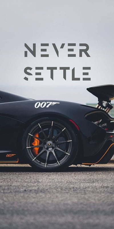 Never Settle, plus, one, car, drift, black, carros, tokyo, mobile wallpaper, android wallpaper, iPhone wallpaper, phone wallpaper