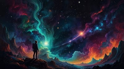 Cool,View,Person,Galaxy,Cosmic,DARK,Dark