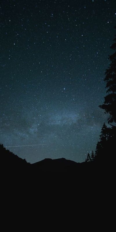 Night sky, Starry night, Astrophotography, Celestial, Galactic, Milky Way, Stargazing, Dark sky, Cosmic, Mountain silhouette, Tranquil, Infinite, Universe, Night photography, Stellar, Space, Atmospheric, Wilderness, Astronomy, Serene