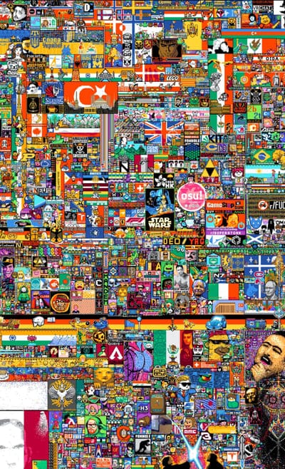 pixel battle,reddit,canvas,images