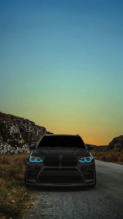 Bmw x5, sunset, bavarian, vechicle, german, car, carros, automotive, mobile wallpaper, android wallpaper, iPhone wallpaper, phone wallpaper