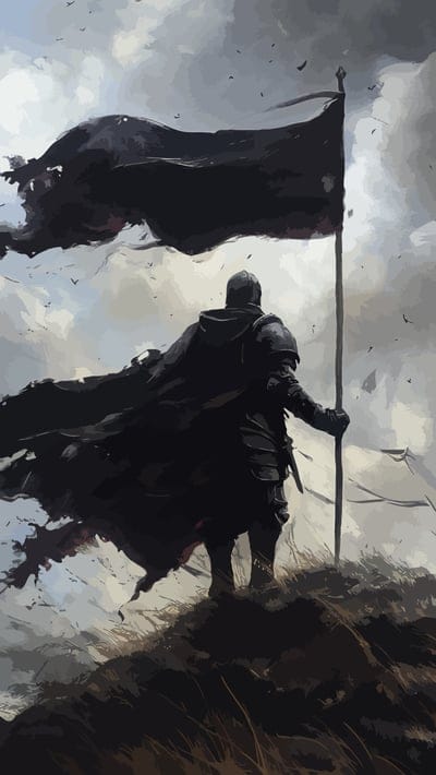 warrior,knight,flag,art