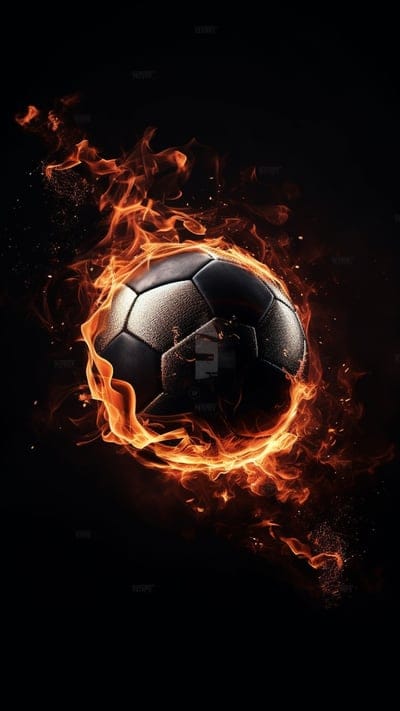 football,ball,flame,fire,black background,sport