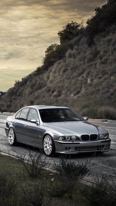 BMW M5, car, e39, sedan, silver, vehicle, mobile wallpaper, android wallpaper, iPhone wallpaper, phone wallpaper