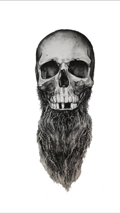 bear, barbe, beard, crane, hipster, live, skull