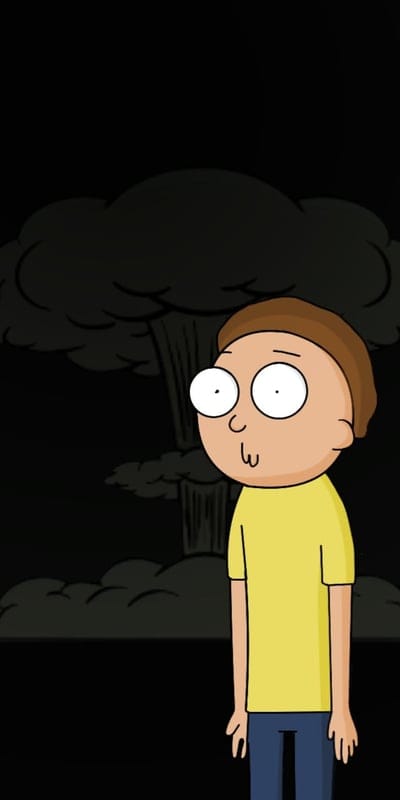 DUMB MORTY, cartoons, dark, rickandmorty