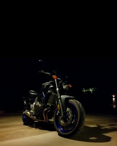 Yamaha fz07 mt07, bike, black, blue, fast, fz07, motorcycle, mt07, night, sport, yamaha, mobile wallpaper, android wallpaper, iPhone wallpaper, phone wallpaper