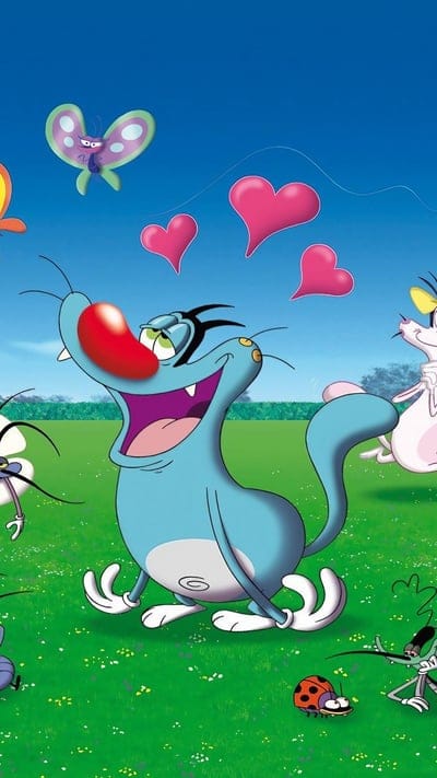 Oggy Cartoon, Oggy and the cockroaches, cartoon, oggy