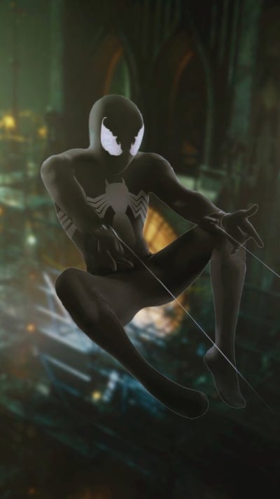spiderman,black,dark