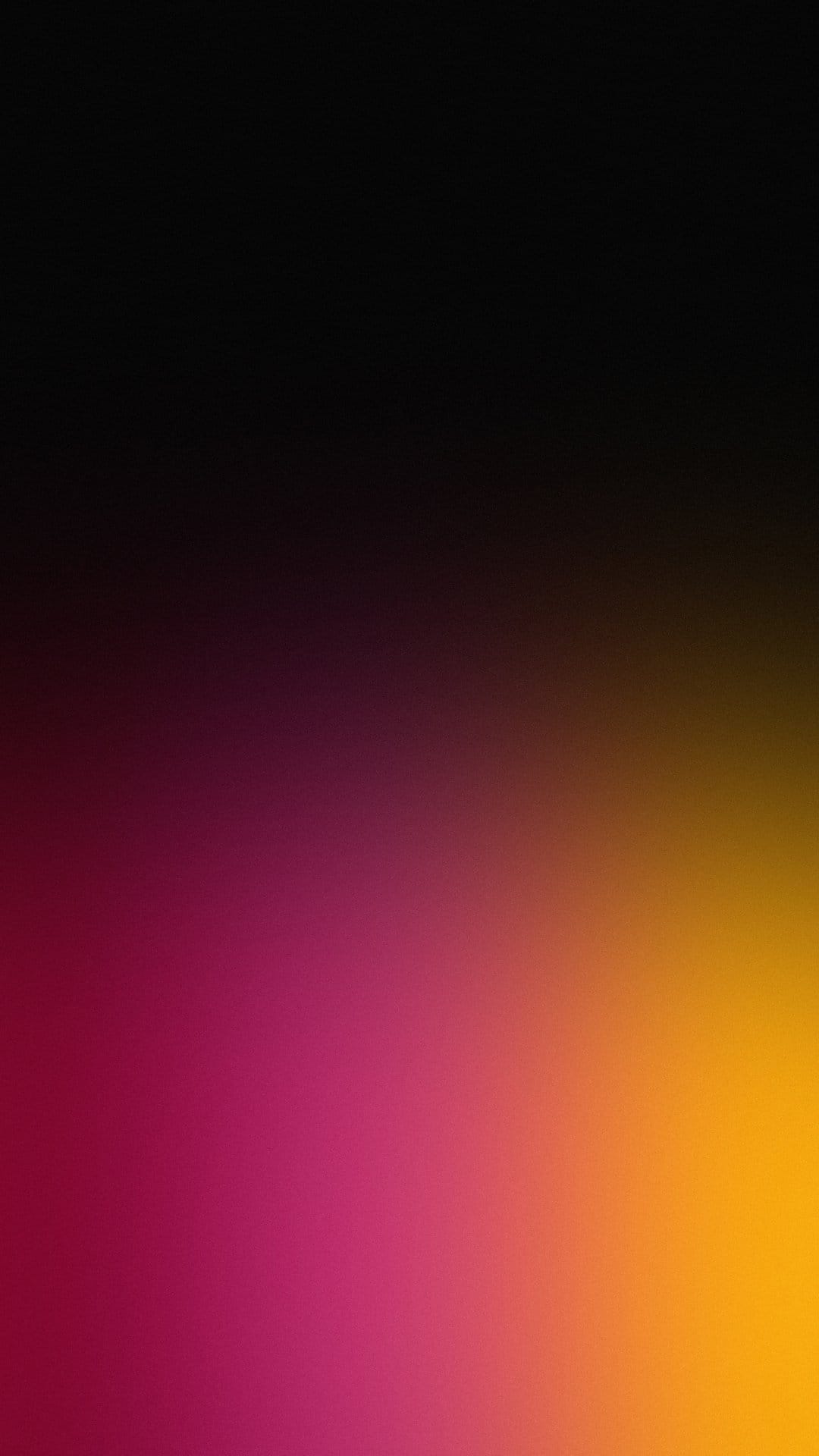 Vertical gradient transitioning from black at the top through magenta into a bright golden yellow at the base.