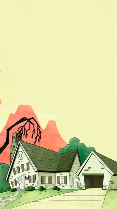 Billy House,awesome,billy and mandy,cartoon network,childhood,cool,mountain, peaceful,sunset