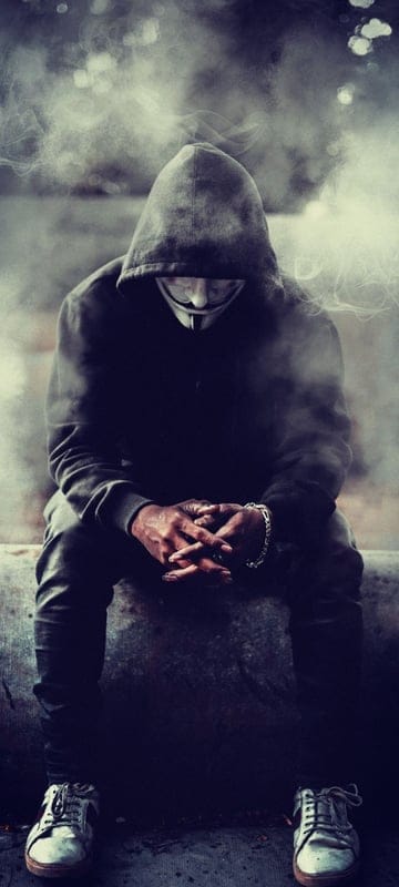 jokermask,hoodedboy,smokebg,boy,attitude