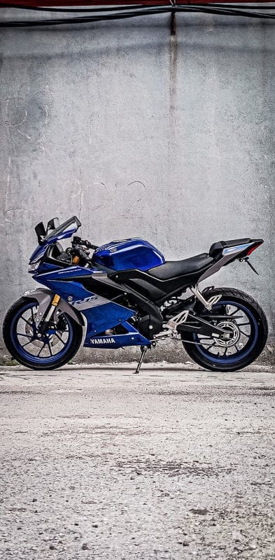 Yamaha R15, bike, blue, r15 v3, yzf-r15, mobile wallpaper, android wallpaper, iPhone wallpaper, phone wallpaper