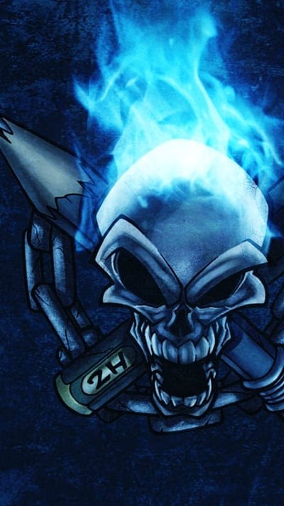 Blue Skull nice