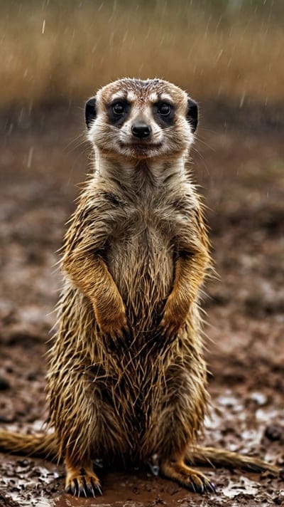 Meerkat,Dark,Animal,Rain,Sad Vibe,Aesthetic,Lone,8k wallpaper,4k wallpaper,hd backgrounds,hq wallpapers,wallpapers,aesthetic wallpapers