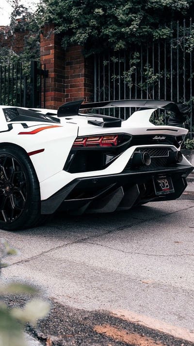 Aventador SVJ, lamborghini, white, car, supercar, sports, america, new, mobile wallpaper, android wallpaper, iPhone wallpaper, phone wallpaper