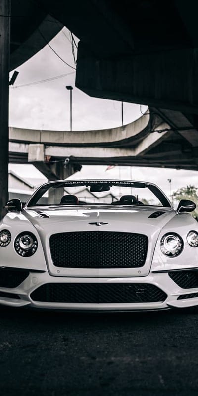 Iconic front view, bentley, continental, white, gt, car, hypercar, supercar, rich, luxury, mobile wallpaper, android wallpaper, iPhone wallpaper, phone wallpaper