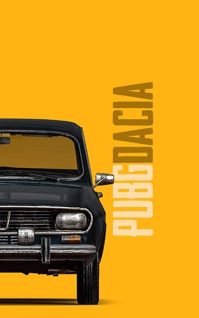 Dacia - PUBG, 2x2, black, car, orange, saloon, tyre, vehicle, yellow, mobile wallpaper, android wallpaper, iPhone wallpaper, phone wallpaper