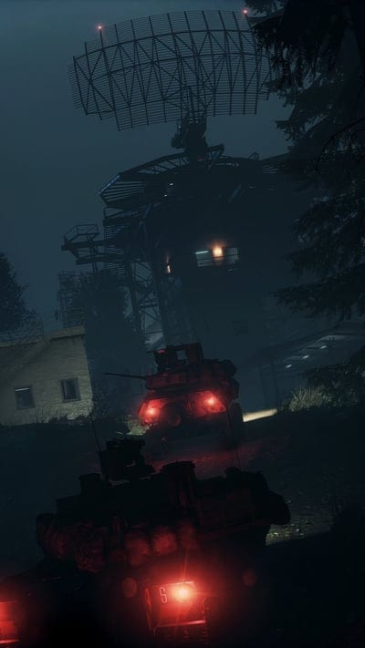tanks,tower,antenna,buildings,army,night,game