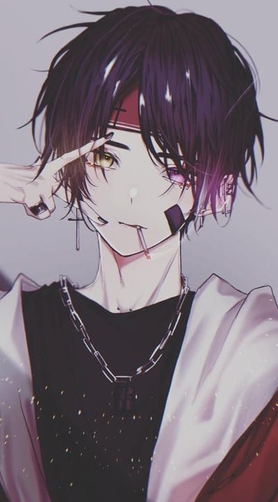 guy,bandage,anime,art