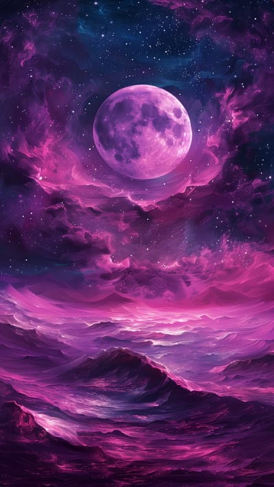 sea,planet,art,waves,purple