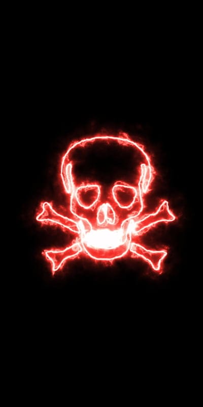 RED SKULL,black,dangerous