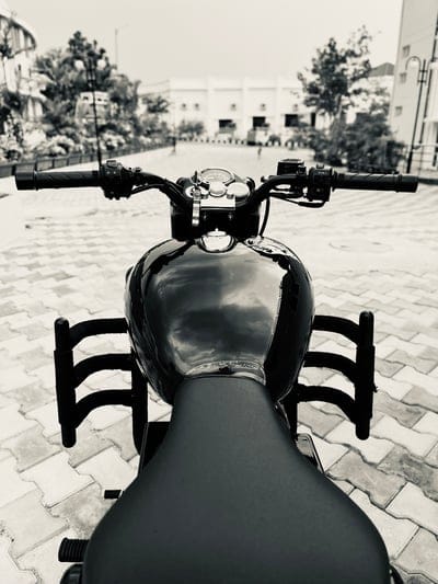 motorcycle,black and white,photo,bike