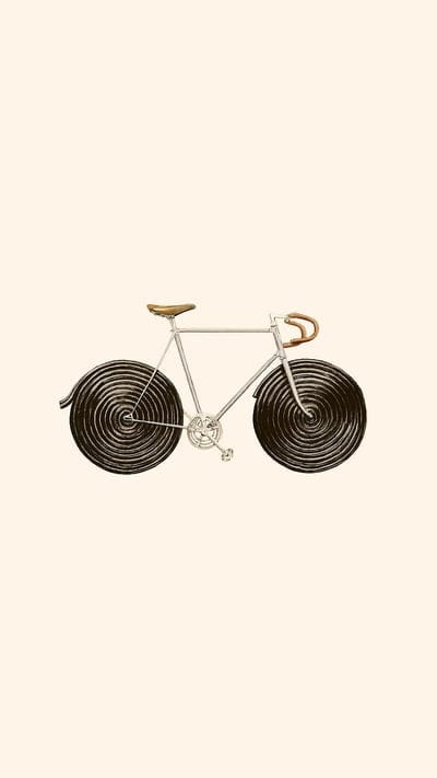 Licorice Bike, Florent, art, bicycle, candy, de, digital, figurative, france, graphite, illustration, old, pop, ride, sport, sugar, sweet, tour, watercolor, mobile wallpaper, android wallpaper, iPhone wallpaper, phone wallpaper