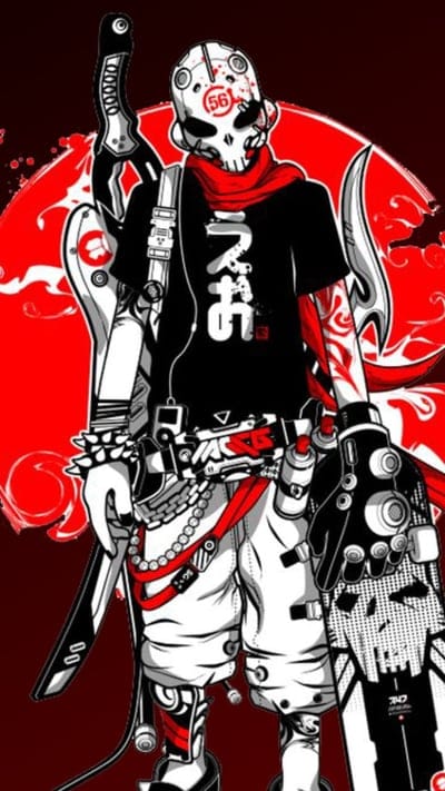 skull skateboard, manime, anime