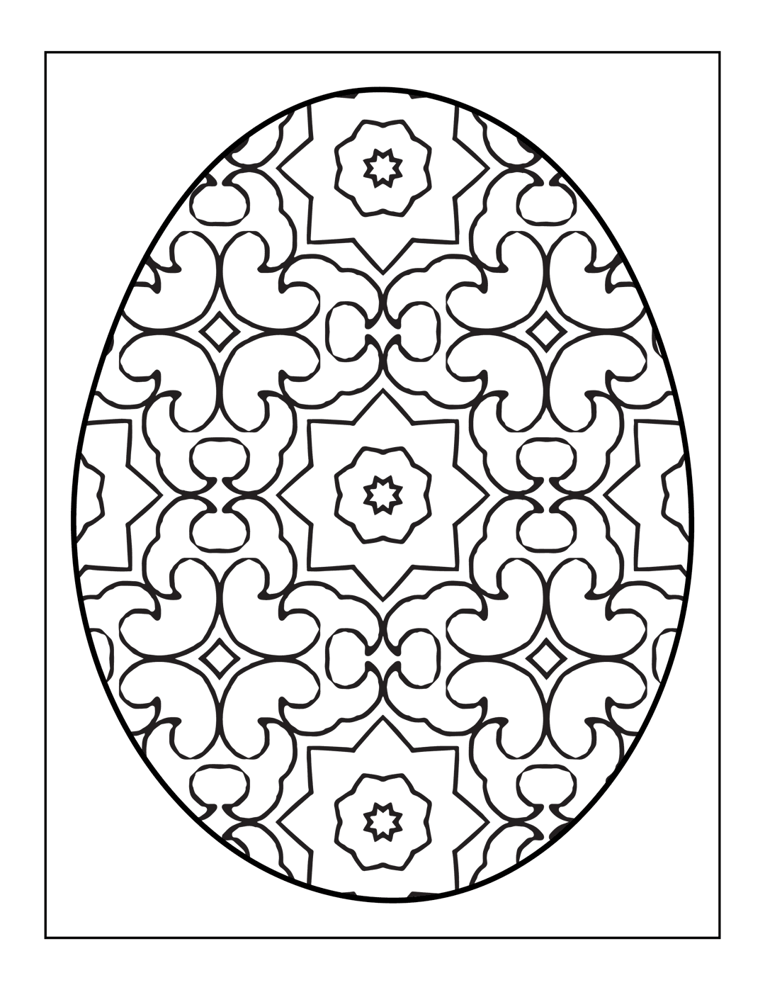 Detailed dark mandala pattern features symmetrical grey geometric shapes and floral curves on a black background.