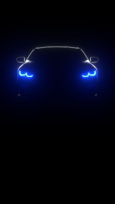 car,black,black background,headlights,light,blue